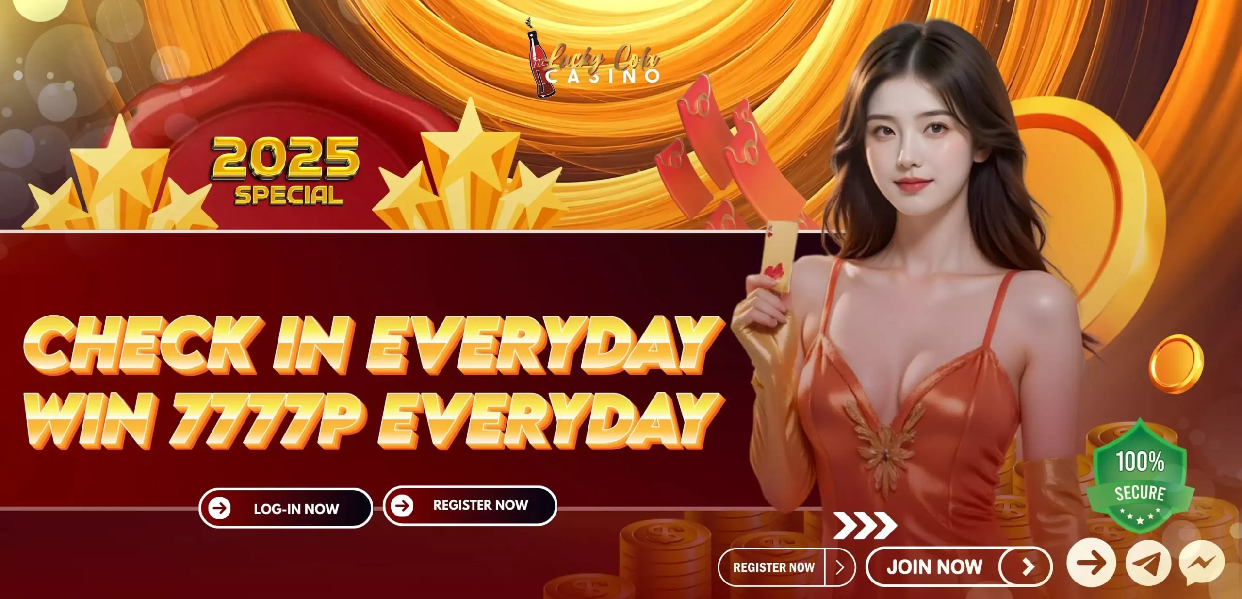 Pag-sign in at Lucky Wheel Raffle